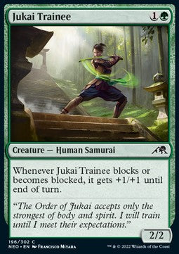 Jukai Trainee⁣ - Kamigawa: Neon Dynasty⁣ (Common)⁣ [196]