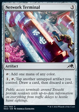 Network Terminal⁣ - Kamigawa: Neon Dynasty⁣ (Common)⁣ [251]