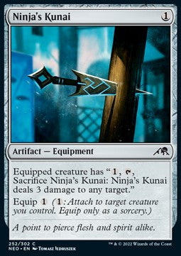 Ninja's Kunai⁣ - Kamigawa: Neon Dynasty⁣ (Common)⁣ [252]