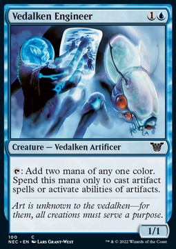 Vedalken Engineer⁣ - Commander: Kamigawa: Neon Dynasty⁣ (Common)⁣ [100]