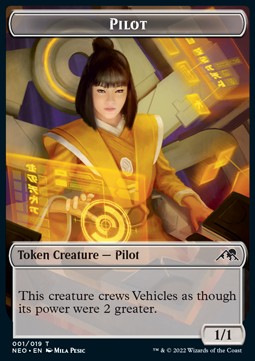 Pilot Token (C 1/1) // Myr Token (A 2/2)⁣ - Commander: Kamigawa: Neon Dynasty⁣ (Token)⁣ [T 1/11]