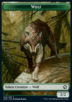 Wolf Token (G 2/2) // Clue Token (V.1) - Magic the Gathering Products (Token) [MTGP-T 14/16]