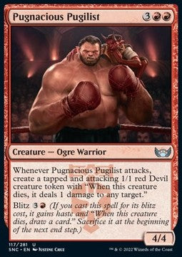 Pugnacious Pugilist⁣ - Streets of New Capenna⁣ (Uncommon)⁣ [117]