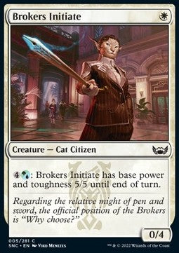 Brokers Initiate⁣ - Streets of New Capenna⁣ (Common)⁣ [5]