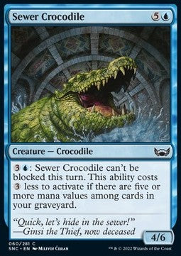 Sewer Crocodile⁣ - Streets of New Capenna⁣ (Common)⁣ [60]