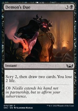 Demon's Due⁣ - Streets of New Capenna⁣ (Common)⁣ [75]