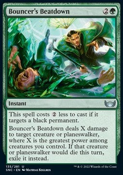 Bouncer's Beatdown⁣ - Streets of New Capenna⁣ (Uncommon)⁣ [135]