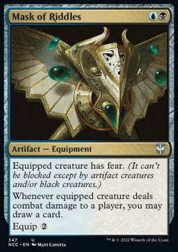 Mask of Riddles⁣ - Commander: Streets of New Capenna⁣ (Uncommon)⁣ [347]