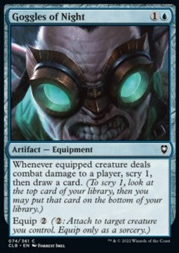 Goggles of Night - Commander Legends: Battle for Baldur's Gate (Common) [CLB-74]