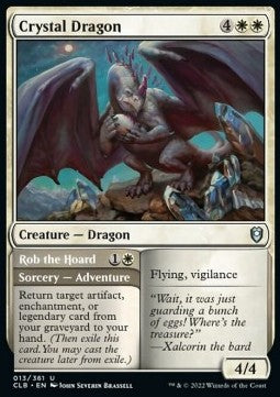 Crystal Dragon // Rob the Hoard⁣ - Commander Legends: Battle for Baldur's Gate⁣ (Uncommon)⁣ [13]