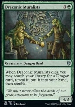 Draconic Muralists⁣ - Commander Legends: Battle for Baldur's Gate⁣ (Uncommon)⁣ [224]