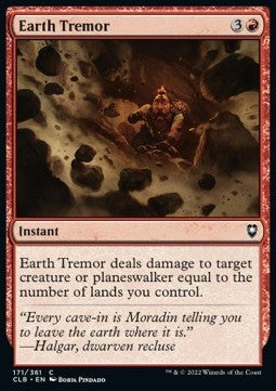 Earth Tremor⁣ - Commander Legends: Battle for Baldur's Gate⁣ (Common)⁣ [171]