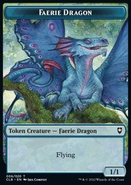Faerie Dragon Token (U 1/1) // Treasure Token⁣ - Commander Legends: Battle for Baldur's Gate: Extras⁣ (Token)⁣ [T 6/17]