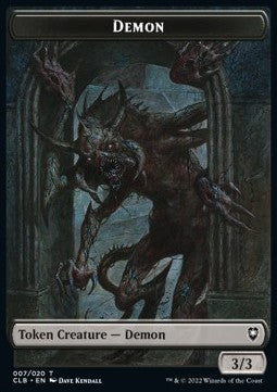 Demon Token (B 3/3) // Treasure Token⁣ - Commander Legends: Battle for Baldur's Gate: Extras⁣ (Token)⁣ [T 7/17]