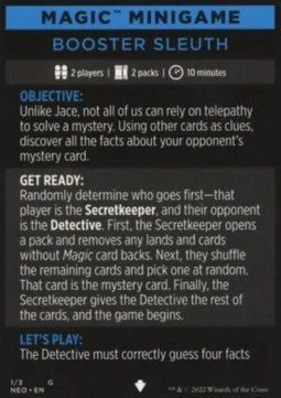 Magic Minigame: Booster Sleuth⁣ - Kamigawa: Neon Dynasty: Extras⁣ (Tip Card)⁣ [G1]