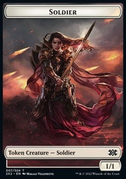 Soldier Token (W 1/1) // Faerie Rogue (B 1/1)⁣ - Double Masters 2022: Extras⁣ (Token)⁣ [T 7/11]