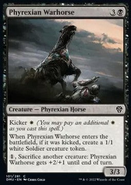 Phyrexian Warhorse⁣ - Dominaria United⁣ (Common)⁣ [101]