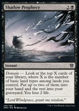 Shadow Prophecy⁣ - Dominaria United⁣ (Common)⁣ [105]