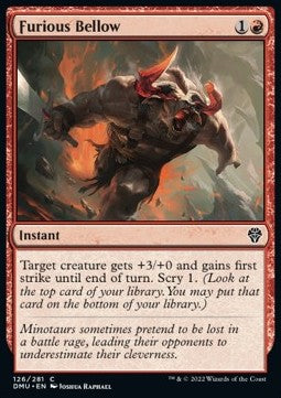 Furious Bellow⁣ - Dominaria United⁣ (Common)⁣ [126]