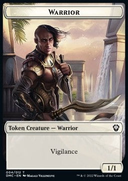 Warrior Token (W 1/1 Vigilance) // Zombie Knight Token (B 2/2 Menace)⁣ - Commander: Dominaria United: Extras⁣ (Token)⁣ [T 4/5]