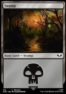 Swamp (V.3)⁣ - Universes Beyond: Warhammer 40,000⁣ (Land)⁣ [312]