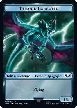 Tyranid Gargoyle Token (U 1/1) // Tyranid Token (G 1/1)⁣ - Universes Beyond: Warhammer 40,000⁣ (Token)⁣ [T 9/17]