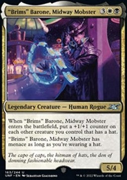 "Brims" Barone, Midway Mobster⁣ - Unfinity⁣ (Uncommon)⁣ [163]