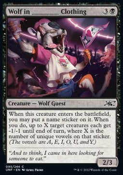 Wolf in ________ Clothing⁣ - Unfinity⁣ (Common)⁣ [95]