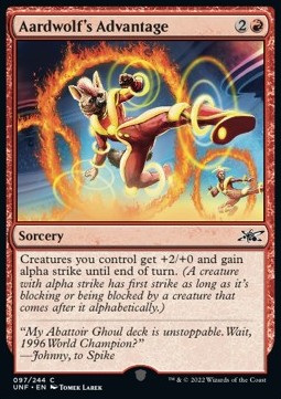 Aardwolf's Advantage⁣ - Unfinity⁣ (Common)⁣ [97]