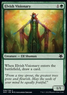 Elvish Visionary⁣ - Game Night: Free For All⁣ (Common)⁣ [96]