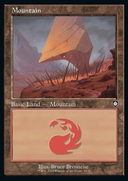Mountain (V.1)⁣ - Commander: The Brothers' War⁣ (Land)⁣ [35]