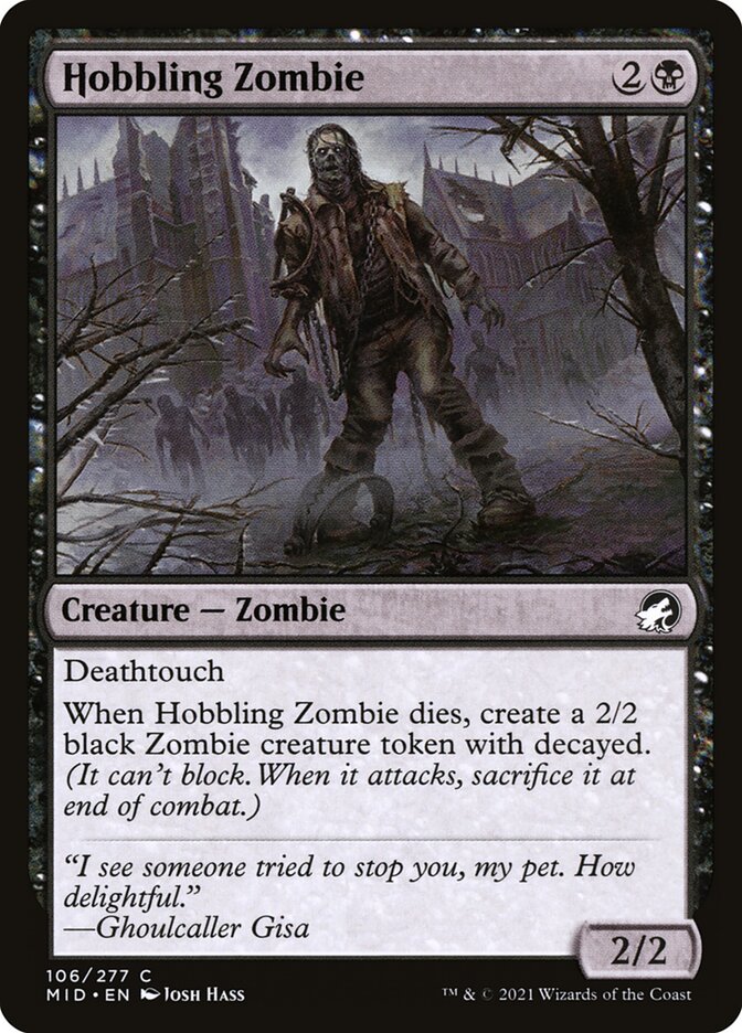 Hobbling Zombie - Innistrad: Midnight Hunt