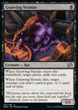 Gnawing Vermin⁣ - The Brothers' War⁣ (Uncommon)⁣ [101]