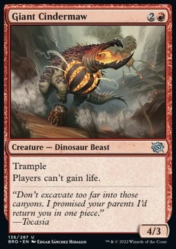 Giant Cindermaw⁣ - The Brothers' War⁣ (Uncommon)⁣ [136]
