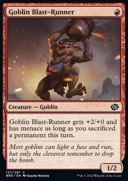 Goblin Blast-Runner - The Brothers' War (Common) [BRO-137]