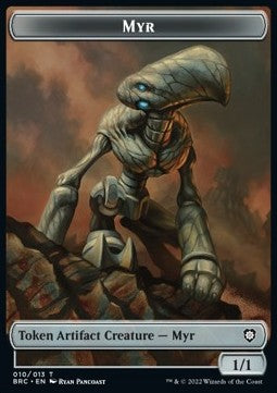 Myr Token (A 1/1) // Servo Token (A 1/1)⁣ - Commander: The Brothers' War: Extras⁣ (Token)⁣ [T 10/13]