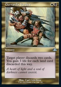 Gerrard's Verdict⁣ - Dominaria Remastered: Extras⁣ (Uncommon)⁣ [358]