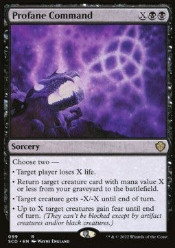 Profane Command⁣ - Starter Commander Decks⁣ (Rare)⁣ [99]