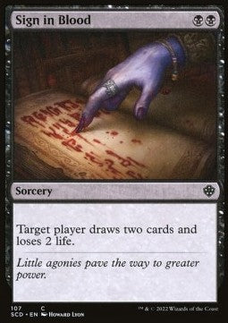 Sign in Blood⁣ - Starter Commander Decks⁣ (Common)⁣ [107]