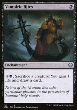 Vampiric Rites⁣ - Starter Commander Decks⁣ (Uncommon)⁣ [116]
