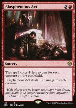 Blasphemous Act⁣ - Starter Commander Decks⁣ (Rare)⁣ [124]