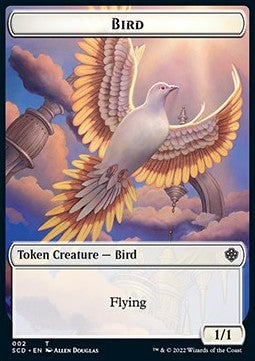 Bird Token (W 1/1) // Spirit Token (W 1/1)⁣ - Starter Commander Decks⁣ (Token)⁣ [T 2/9]