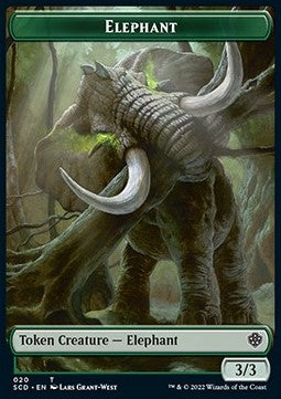 Elephant Token (G 1/1) // Thopter Token (A 1/1)⁣ - Starter Commander Decks⁣ (Token)⁣ [T 20/24]