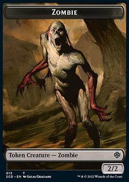 Zombie Token (B 2/2) // Zombie Knight Token (B 2/2)⁣ - Starter Commander Decks⁣ (Token)⁣ [T 13/15]