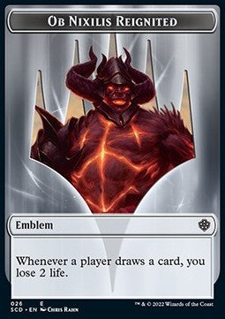 Ob Nixilis Reignited Emblem // Ob Nixilis Reignited Emblem⁣ - Starter Commander Decks⁣ (Token)⁣ [T 26/26]