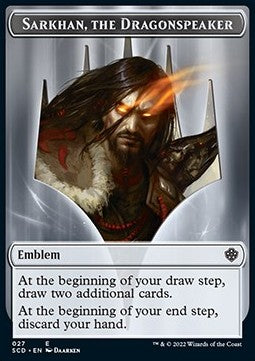 Sarkhan, the Dragonspeaker Emblem // Sarkhan, the Dragonspeaker Emblem⁣ - Starter Commander Decks⁣ (Token)⁣ [T 27/27]