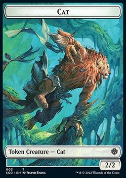 Cat Token (W 2/2) // Insect Token (G 1/1 Flying, Deathtouch)⁣ - Starter Commander Decks⁣ (Token)⁣ [T 3/22]