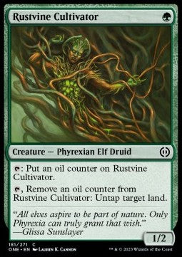 Rustvine Cultivator⁣ - Phyrexia: All Will Be One⁣ (Common)⁣ [181]