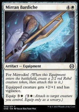 Mirran Bardiche⁣ - Phyrexia: All Will Be One⁣ (Common)⁣ [22]