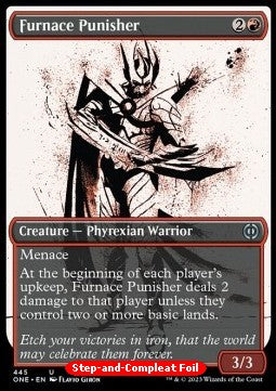 Furnace Punisher (V.2)⁣ - Phyrexia: All Will Be One: Extras⁣ (Uncommon)⁣ [445]